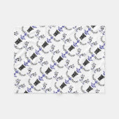 Couverture Polaire Monogramme de couronne 'W' (Devant (Horizontal))