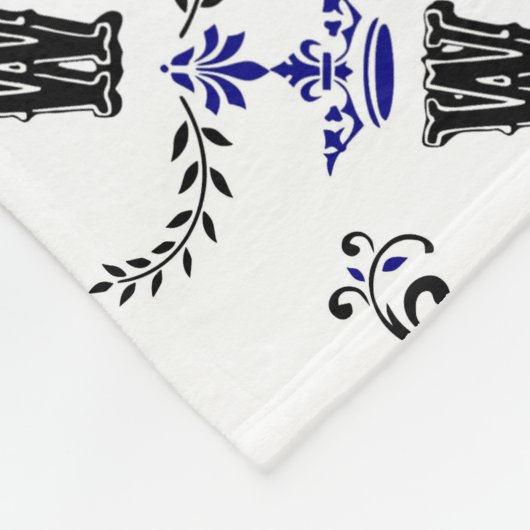 Couverture Polaire Monogramme de couronne 'W' (Coin)
