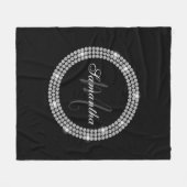 Couverture Polaire Monogramme de diamants (Devant (Horizontal))