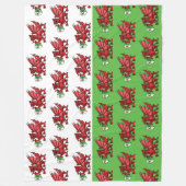 Couverture Polaire Monogramme de dragon gallois (Devant)