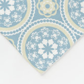 Couverture Polaire Monogramme de famille moderne (Coin)