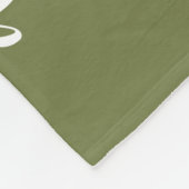 Couverture Polaire Monogramme de famille moderne 3 Collage photo (Coin)