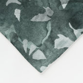 Couverture Polaire Monogramme de la famille de pins d'hiver rustique  (Coin)