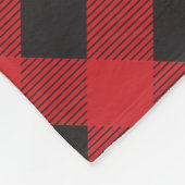 Couverture Polaire Monogramme de l'ours de bison noir rouge plaqué (Coin)