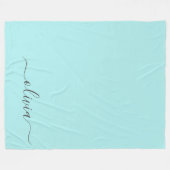 Couverture Polaire Monogramme de nom de fille de style moderne sarcel (Devant (Horizontal))