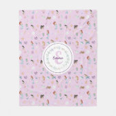 Couverture Polaire Monogramme de sirènes lunaires (Devant)