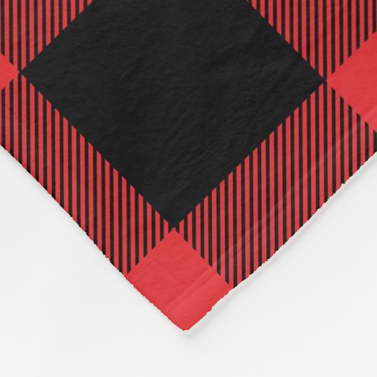 Couverture Polaire Monogramme de vérification des bisons rouges et no (Coin)