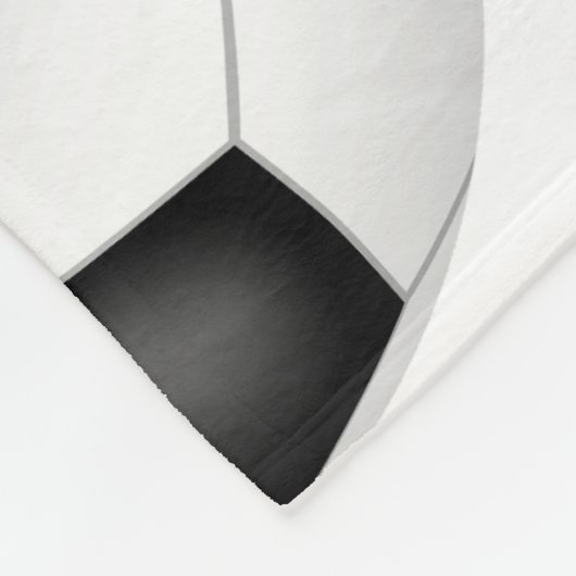 Couverture Polaire monogramme d'enfants surplombant des boules de foo (Coin)