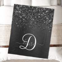 Monogramme d'étincelle à Parties scintillant noire