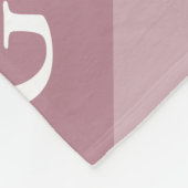 Couverture Polaire Monogramme Diamant initial - Blanche de look de lu (Coin)