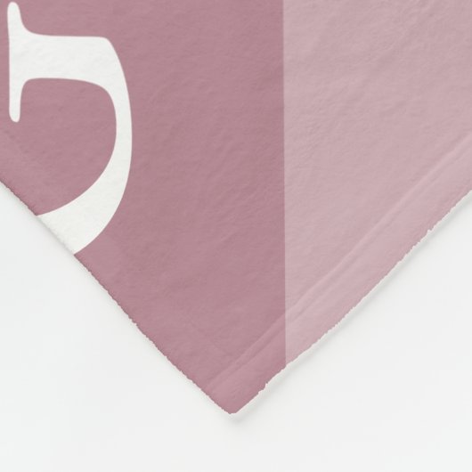 Couverture Polaire Monogramme Diamant initial - Blanche de look de lu (Coin)