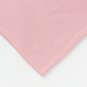 Couverture Polaire Monogramme élégant de roses d'été rose Script Init (Coin)