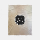 Couverture Polaire Monogramme Elegant et Abstrait Arrière - plan (Devant)