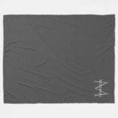 Couverture Polaire Monogramme Élégant Modèle personnalisé moderne (Devant (Horizontal))