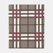 Couverture Polaire Monogramme Élégant Plaid (Devant)