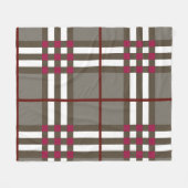 Couverture Polaire Monogramme Élégant Plaid (Devant (Horizontal))