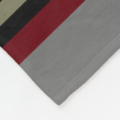 Couverture Polaire Monogramme Elegant Rouge Noir Gris rubis (Coin)