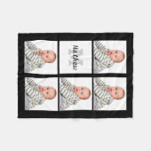 Couverture Polaire Monogramme fait sur commande personnalisé de (Devant (Horizontal))