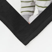 Couverture Polaire Monogramme fait sur commande personnalisé de (Coin)