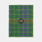Couverture Polaire Monogramme Hunter Tartan (Devant)