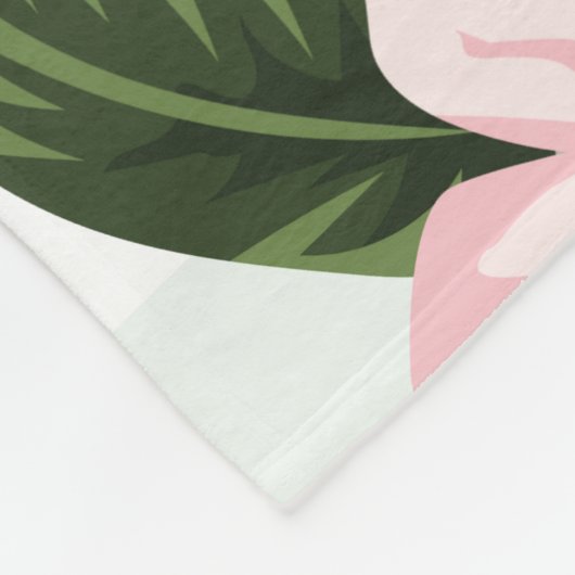 Couverture Polaire Monogramme Lapin de Pâques rayé (Coin)