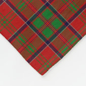 Couverture Polaire Monogramme MacDonald de tartan de Glencoe (Coin)