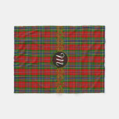 Couverture Polaire Monogramme MacLean de tartan de Duart (Devant (Horizontal))