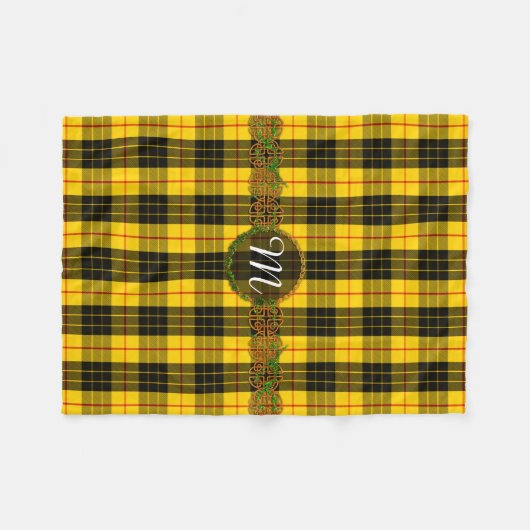 Couverture Polaire Monogramme MacLeod Tartan (Devant (Horizontal))