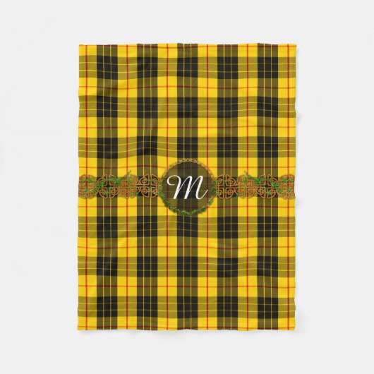 Couverture Polaire Monogramme MacLeod Tartan (Devant)