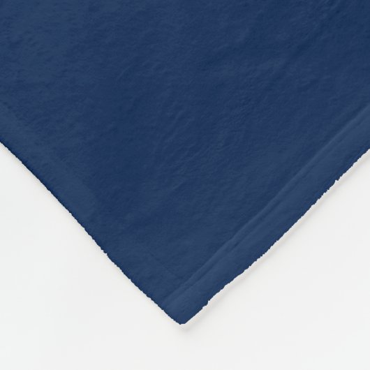 Couverture Polaire Monogramme marin Ancre bleue (Coin)