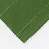 Couverture Polaire Monogramme Modèle initial Forêt personnalisée Vert (Coin)