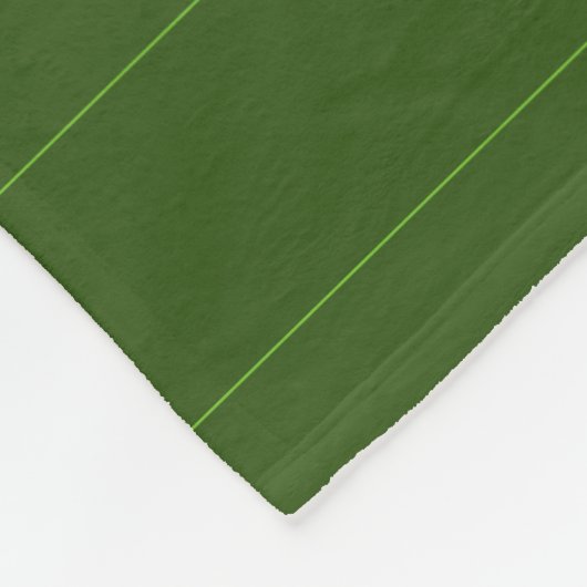 Couverture Polaire Monogramme Modèle initial Forêt personnalisée Vert (Coin)
