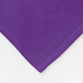 Couverture Polaire Monogramme Modèle initial Royal Purple Personnalis (Coin)