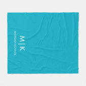 Couverture Polaire Monogramme moderne (Devant (Horizontal))