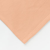 Couverture Polaire Monogramme moderne Gras Peach Initial Orange Minim (Coin)
