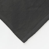 Couverture Polaire Monogramme moderne noir et gris (Coin)