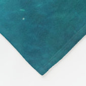 Couverture Polaire Monogramme moderne personnalisé Nom Summer Beach (Coin)