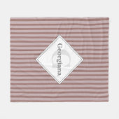 Couverture Polaire Monogramme Neutres Chauds Brown Et Beiges (Devant (Horizontal))