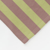 Couverture Polaire Monogramme Neutres Chauds Brown Et Vert (Coin)