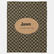 Monogramme noir Damas