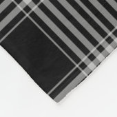 Couverture Polaire Monogramme noir et blanc moderne de plaid de (Coin)