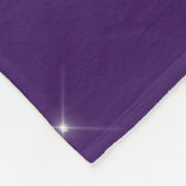 Couverture Polaire Monogramme Nom Paillettes Argent Violet Fille (Coin)