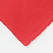 Couverture Polaire Monogramme nom rouge simple moderne canapé lit Bla (Coin)