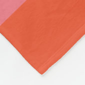 Couverture Polaire Monogramme orange et rose vif trié (Coin)