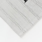 Couverture Polaire Monogramme personnalisé 6 Collage photo (Coin)