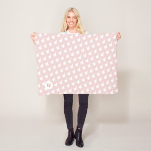 Couverture Polaire Monogramme personnalisé à motifs croisés F-35 B