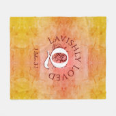 Couverture Polaire Monogramme personnalisé LAVISHLY AIVÉ Christian (Devant (Horizontal))