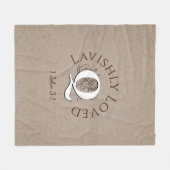 Couverture Polaire Monogramme personnalisé LAVISHLY AIVÉ Christian (Devant (Horizontal))