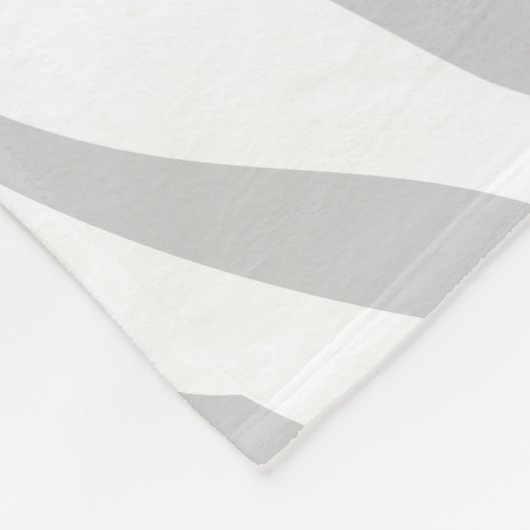 Couverture Polaire Monogramme personnalisé Poster de animal gris et t (Coin)