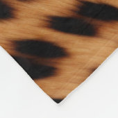 Couverture Polaire Monogramme Poster de animal léopard (Coin)